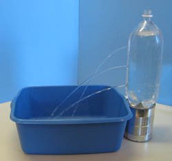 science activities water spouting pressure holes fun experiment experiments projects bottle under pop shoot middle side scientific kid