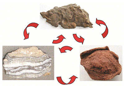rock cycle igneous sedimentary metamorphic